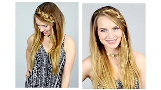 Quick Braided Half Up Hairstyle For Back To School!