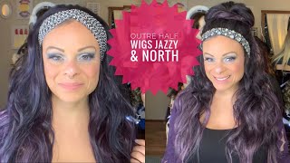 Outre Half Wigs Jazzy & North | Purple Half Wigs Under $16! | Styling