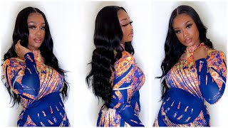 Virgin Body Wave Hair Dupe Wig | Outre Synthetic Sleeklay Part Hd Lace Front Wig - Idina