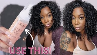  1 Product Curly Hair Routine! Easy Natural Curly Wig Install Beginner Deep Wave Wig Beauty Forever