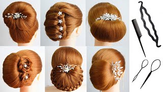 6 Simple Quick And Easy Hairstyles | New Trending Hairstyle 2022 | Bun Hairstyle | Ladies Hair Style