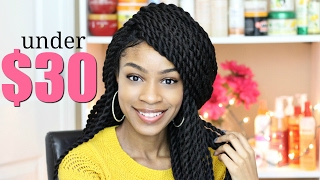 Bomb $30 Braided Wig Review► Outre Braided Lace Front Wig Reggae Twist Large