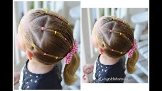 Girl'S Hairstyle For School: Triangle Elastics