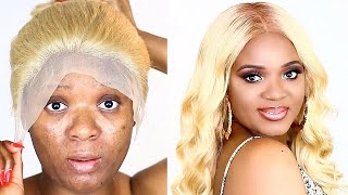 New *Scalp* Method!!! Blonde With Undetectable Tinted Frontal Ft. Beaufox Hair | Omabelletv