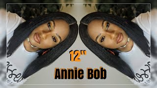Textured Bob Under $30 | Outre Annie Bob 12" Lace Front Wig | Lovelyangellady