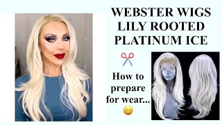 Webster Wigs Review, Lily Rooted Platinum Ice, Glueless Install Lace Front
