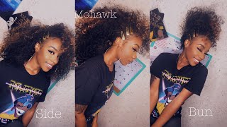 Hair Under $20?!!| How To Style Three Ways! | Outre Dominican Curly Half Wig 1B/30 | Hairsofly