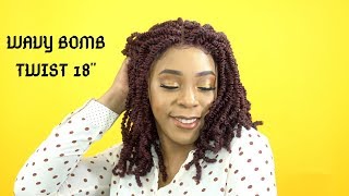 Outre Synthetic Twisted Up 4X4 Braid Lace Wig - Wavy Bomb Twist 18 --/Wigtypes.Com