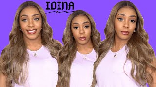 Outre Synthetic Sleeklay Part Hd Lace Front Wig - Idina --/Wigtypes.Com