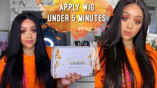 Apply Your Wigs  Under 5 Minutes - Closure Wig - Nadula Hair Review - Lace Melt - Easy Wig Install