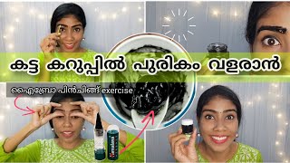 Diy Eyebrow Growth Cream With Kajal | Eyebrow Pinching For Thick & Fast Growth| Malayalam | Nerin
