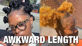 Hairstyles To Try With Awkward Length Hair | Natural Hairstyles 2022
