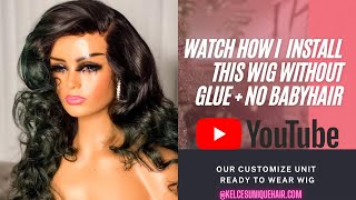 How To Install A Frontal Wig Without Glue [Options #2] + No Baby Hair{2022} #Wigs, #Install, #Slay,