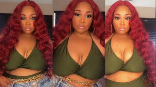 New Wig Alert!!! Outre' Dalilah 34 Wig Review Ft. Vacation Her Swimwear
