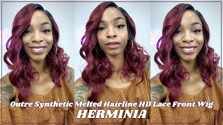 Glamourtress | Outre Synthetic Melted Hairline Hd Lace Front Wig - Herminia
