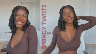 Fluffy Short Twists Using 1 Pack Of Xpressions? | Quarantine + Hair