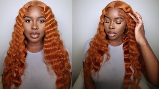 The Best Glueless Melt Ginger Wig Install Ft. Unice Hair