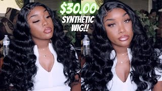 Slaying A $30 Lace Front  Wig Outre Isla + Everyday Drugstore Makeup Routine | Teijae