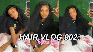 Hair Vlog 002: 22 Inch Water Wave Wig Install | Yolissa Hair