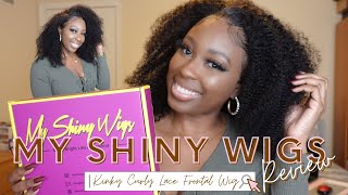 Is This My Hair? | My Shiny Wigs Review | Kinky Curly Lace Frontal Wig