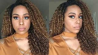$30 | Honey Blonde Curls! | Outre Synthetic Lace Wig Dominique | Sistawigs.Com