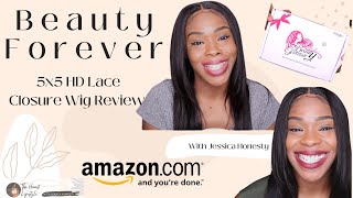 Beauty Forever 5X5 Hd Lace Closure Review #Hdlacewig #Wigs #Subscribe