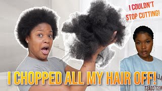 I Chopped All Of My Hair Off! 2Nd Big Chop After 9 Years Natural | Big Chop 2022 (Type 4 Hair)