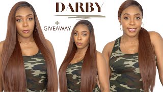 Outre Synthetic Sleeklay Part Hd Lace Front Wig - Darby +Giveaway --/Wigtypes.Com