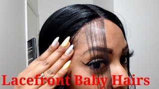 How To Do Baby Hairs On Lacefront Wig!