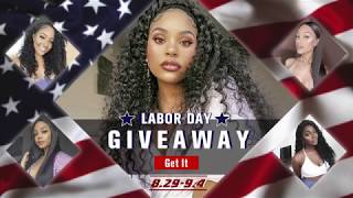 Free Hair Giveaway!!! + Labor Day Deep Curly Hair Ft Mychicwigs