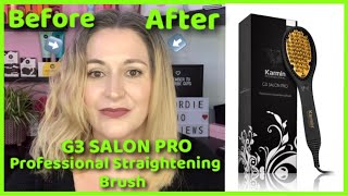 Testing & Reviewing Karmin Professional G3 Salon Pro Straightening Brush / Straighten Hair Fast