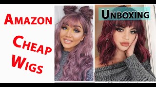 Are Cheap Amazon Wigs Any Good? | Unboxing Inexpensive Wigs #Amazonwigs