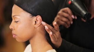 How To Glue In Hair Tracks For Weave | Black Hairstyles