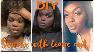 Diy Kinky Straight Sew-In/Simple For Beginners