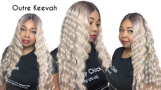 Blonde Crimps| Outre Keevah Wig Review