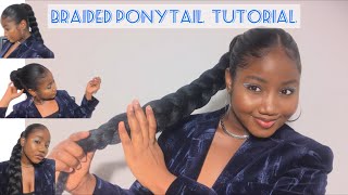 Hairstyles 101 : Easy And Detailed Braided Ponytail Tutorial! #2022 #Hair #Hairstyle #Ponytail
