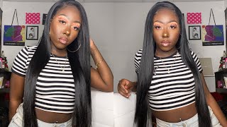 $50 30 Inch Virgin Hair Dupe|Outre Perfect Hairline 13X6 Lace Front Shaday|Ft. Top Natural