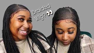 Realistic Braided Wig From Amazon| Review And Install