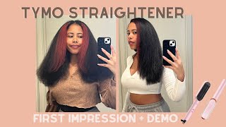 Tymo Hair Straightener Brush Review | 3C 4A Hair | First Impressions & Demo