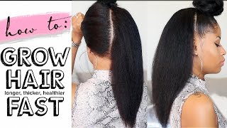 How To Grow Hair Long, Thick & Healthy Fast! (4 Easy Steps)
