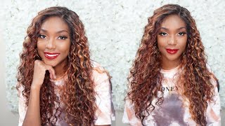 Lightweight Curls For The Summer | Synthetic Melted Hairline Hd Lace Front Wig - Constanza