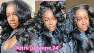 Am I The Drama? Outre Perfect Hairline 13X6 Fully Hand-Tied Lace Front Wig Julianne 24"