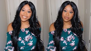 Outre Synthetic Swiss Lace Front Wig – Kelia 32" | Divatress
