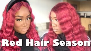 Red Hair Season| Detailed 13X1 Lace Front Wig Review| 1 Year Update| Lola Slays