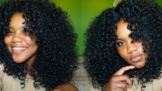 Big Curly Hair Under $30 | Outre Dominican Curly Lace Wig