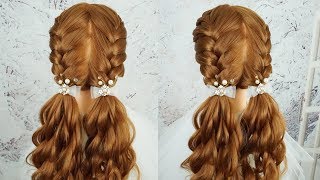 New Hairstyle For Girls For School - Cute Hairstyles For Wedding Party | Girl Hairstyle Simple