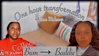 Much Needed Glow: College Bum To Instant Baddie - New Wig (Jessie Selection), Facial & Room Makeover