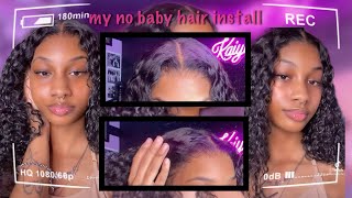 Very Detailed How I Install My Wig For Beginners + No Baby Hair| Ft Reshine Waterwave Hair
