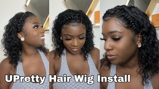 Beginner Friendly Water Wave Lace Frontal Bob Wig Install 2022 Ft Upretty Hair