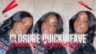 Closure Quickweave Hair Tutorial| Almost A Fail!!